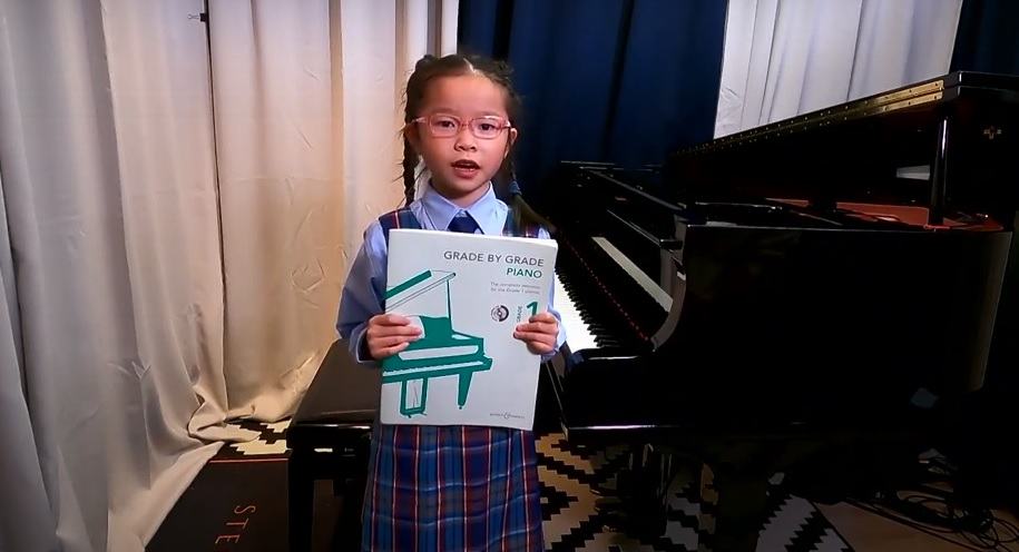 1D班馬凱悠榮獲第73屆香港學校音樂節一級鋼琴獨奏比賽亞軍